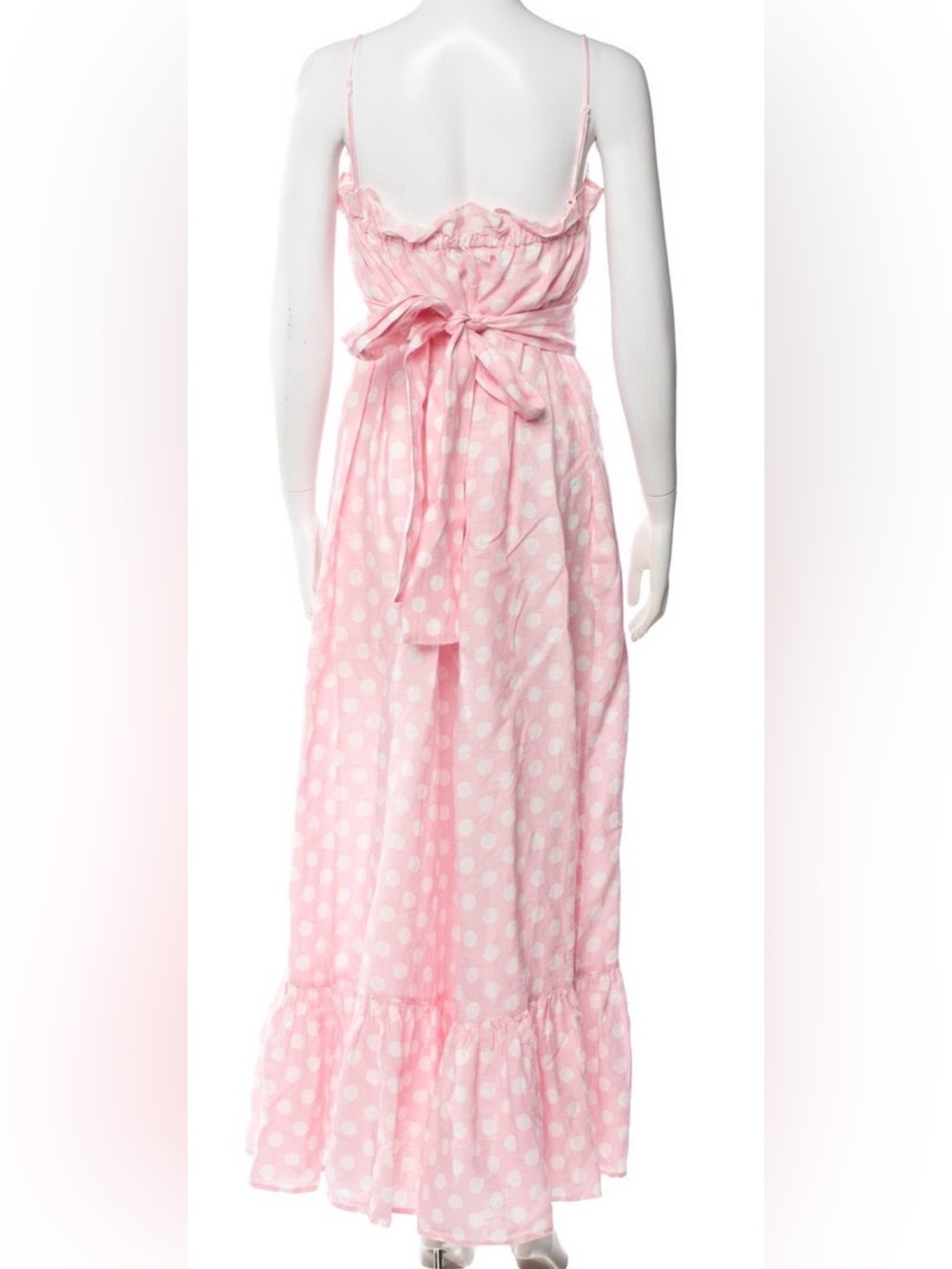 Lisa Marie Fernandez Pink Polka Dot Sundress - Picture 4 of 9